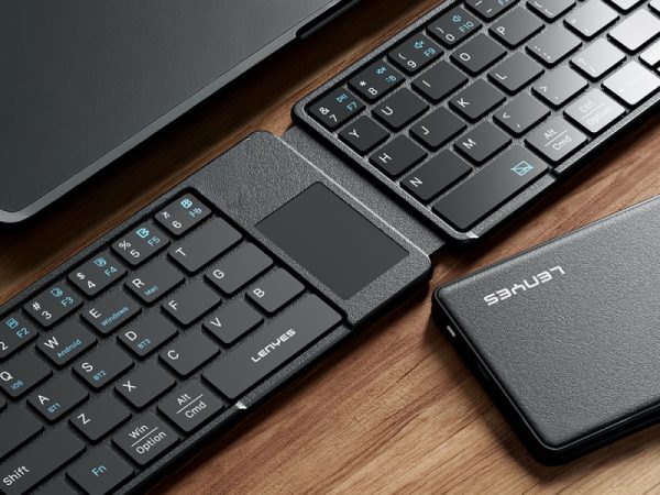 Bàn phím không dây Bluetooth gập gọn Lenyes WK109 tích hợp Touchpad
